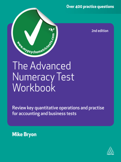 Title details for The Advanced Numeracy Test Workbook by Mike Bryon - Available